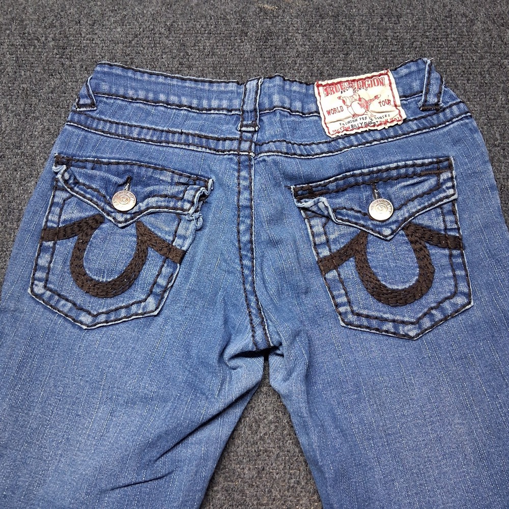 True Religion Jeans Billy Support Blue Womens Size 29 Straight Leg - Picture 4 of 15